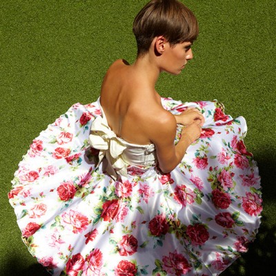 Poupee-Collection_PE2013S002_Corpetto-in-lino-S001_Gonna-a-ruota-in-raso